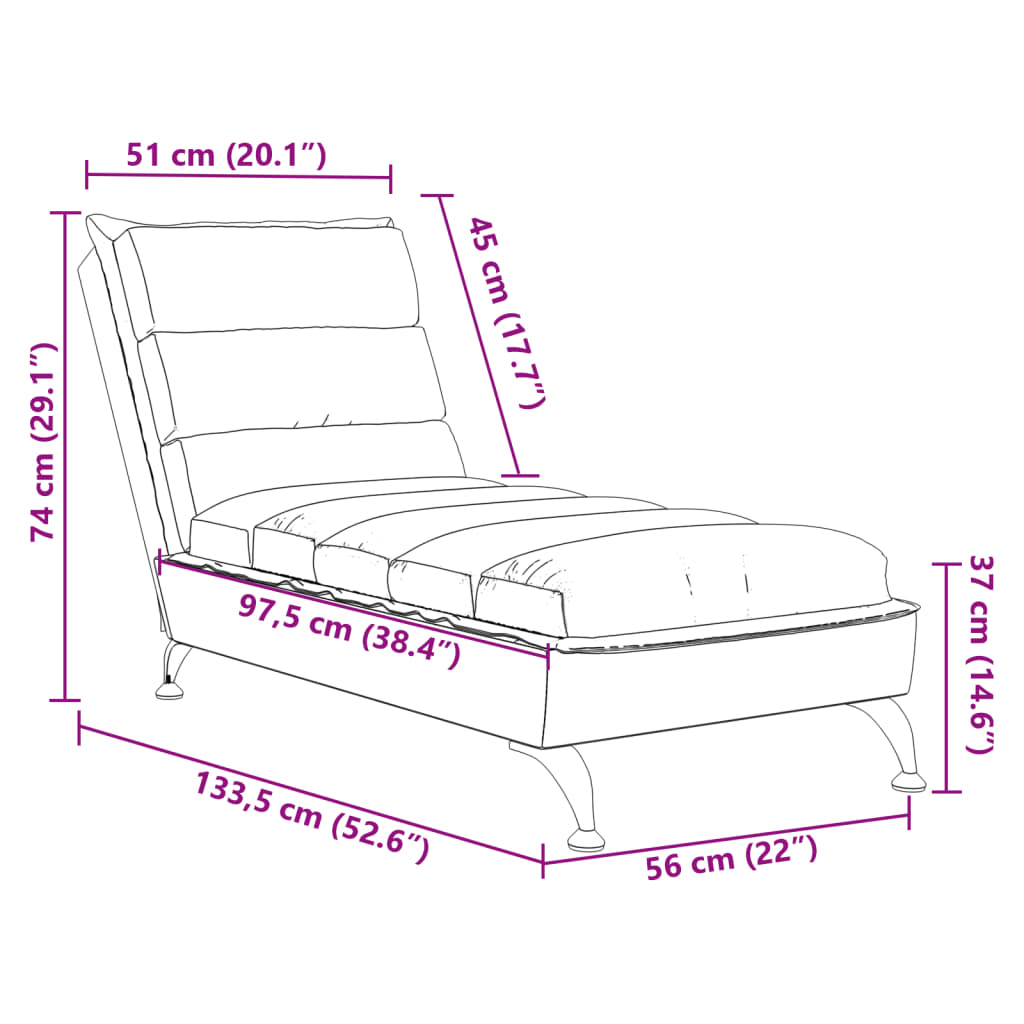 Chaise lounge com almofadões tecido cinzento-claro - Image 8