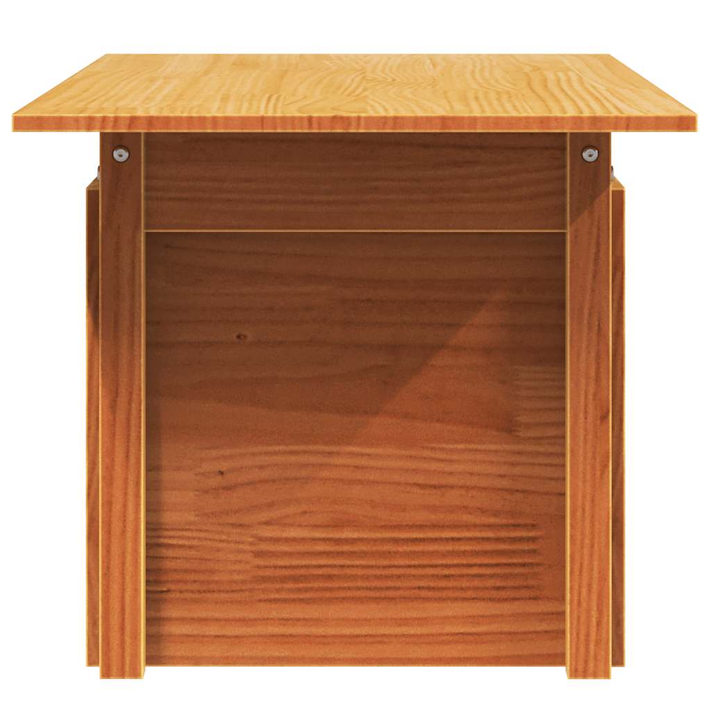 Mesa de jardim 100x50x75cm madeira de pinho maciça castanho-mel - Image 5