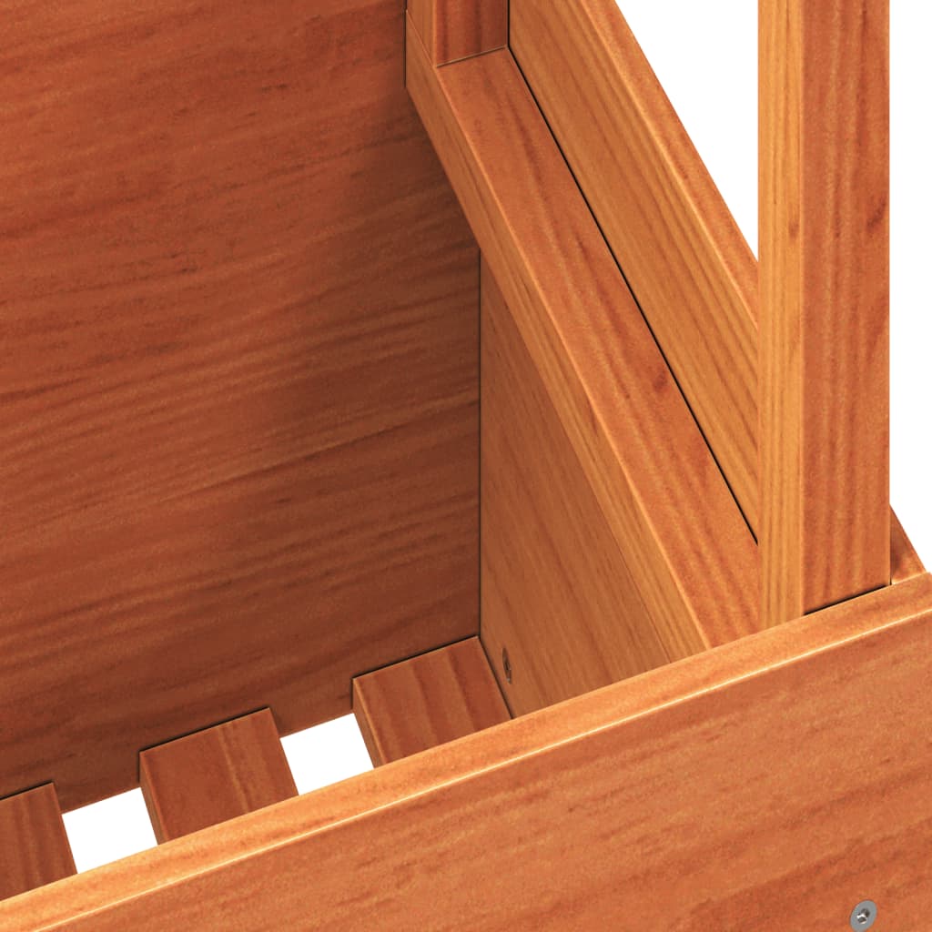 Mesa de jardim 100x50x75cm madeira de pinho maciça castanho-mel - Image 8
