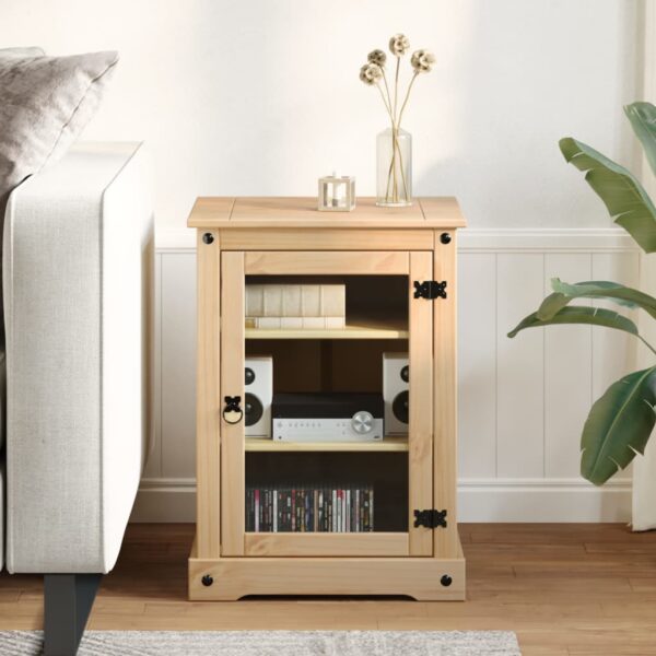 Móvel de HiFi Corona 60x50x82 cm madeira de pinho maciça - Image 2