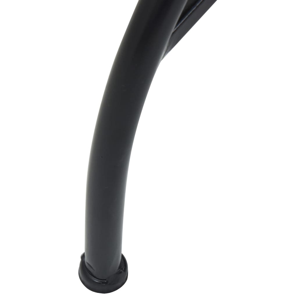 Mesa de bistrô em mosaico Ø50x70 cm cerâmica terracota e branco - Image 9