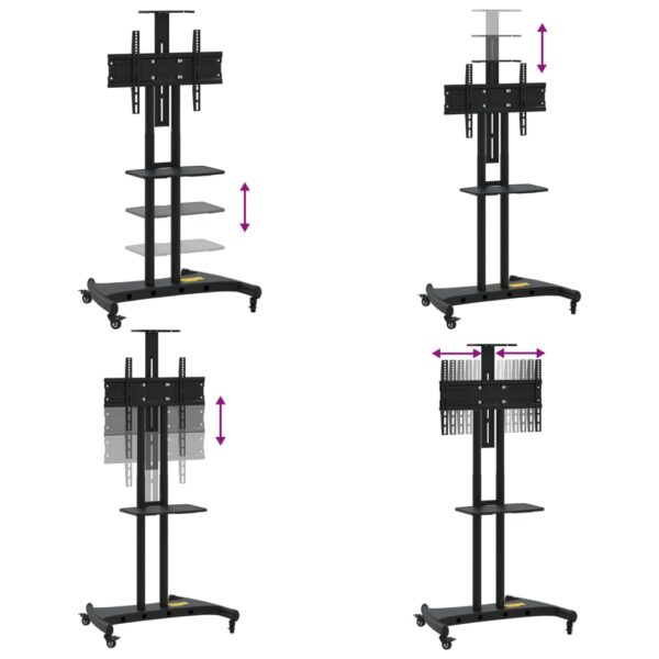 Suporte de TV c/ rodas ecrãs de 32-70" Max VESA 600x400mm 60kg - Image 5