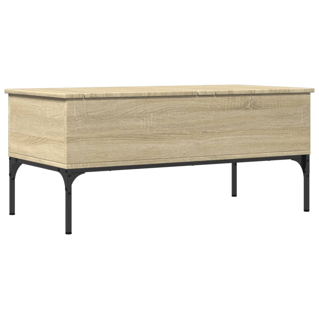 Mesa de centro 100x50x45cm deriv. madeira/metal carvalho sonoma - Image 6