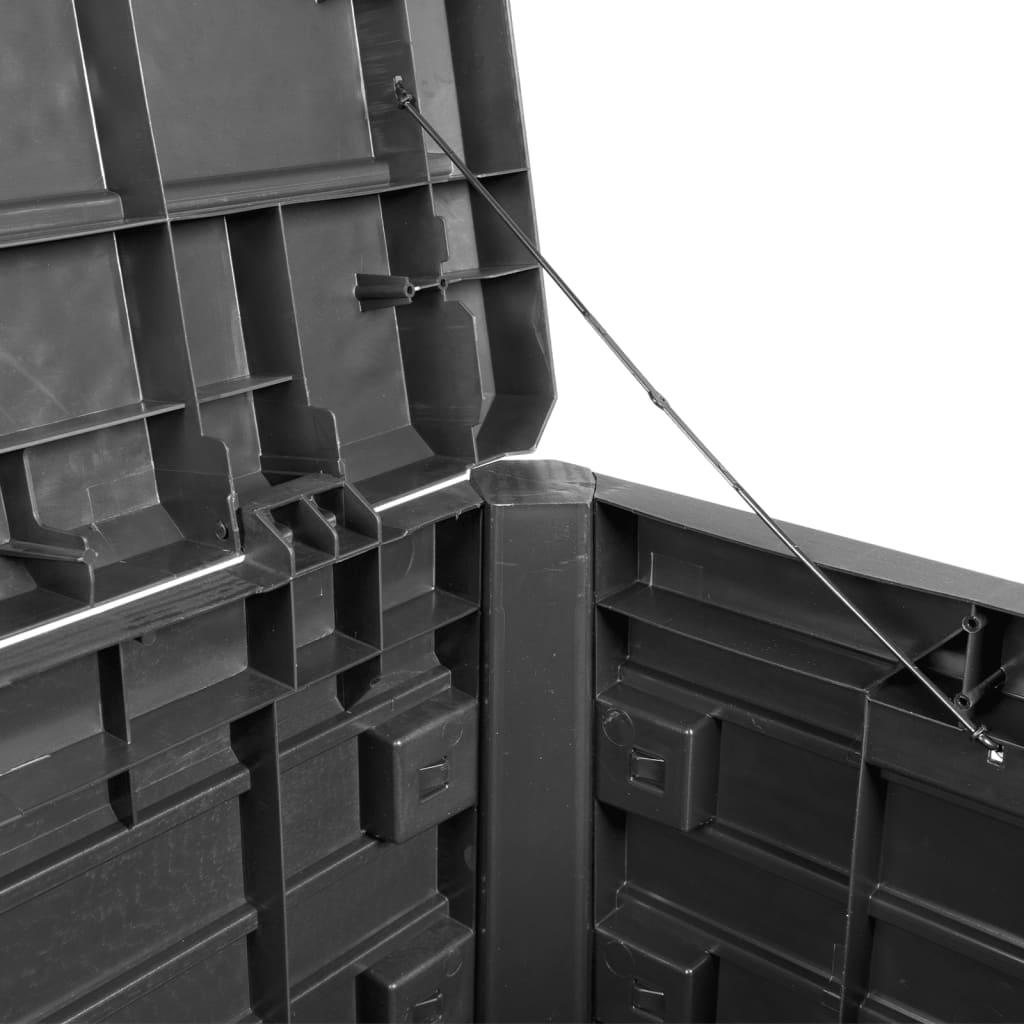 Caixa para almofadões de exterior polipropileno antracite - Image 9