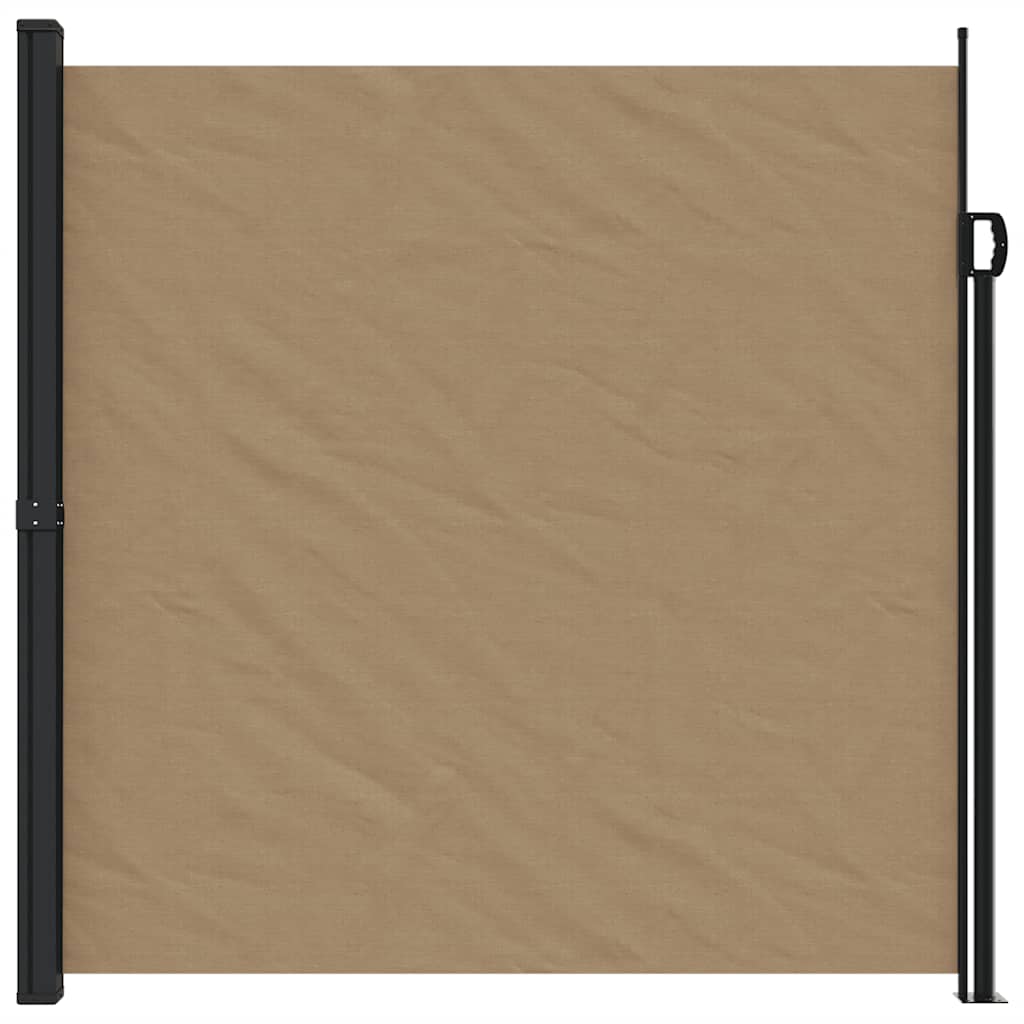 Toldo lateral retrátil 200x600 cm cinzento-acastanhado - Image 2