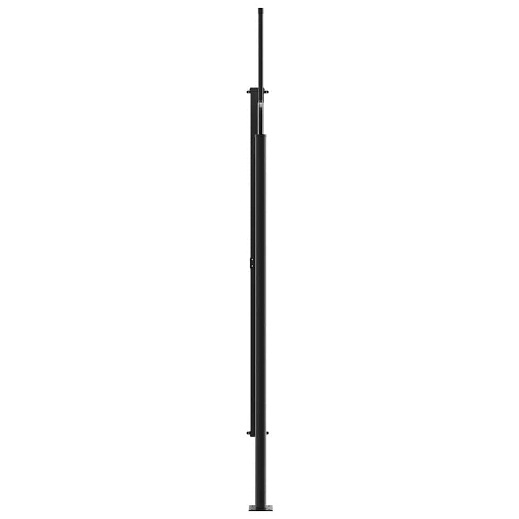 Toldo lateral retrátil 200x600 cm cinzento-acastanhado - Image 3