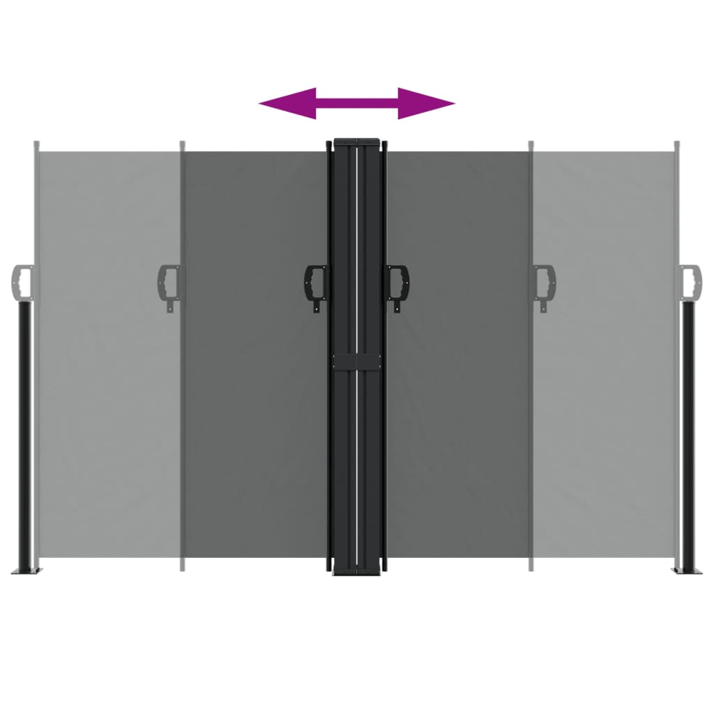 Toldo lateral retrátil 160x600 cm antracite - Image 4