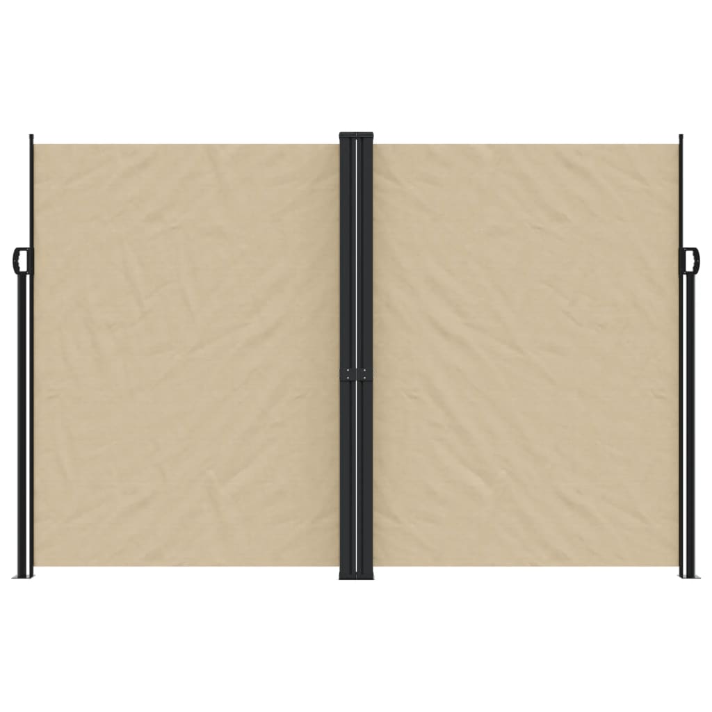 Toldo lateral retrátil 220x600 cm bege - Image 2