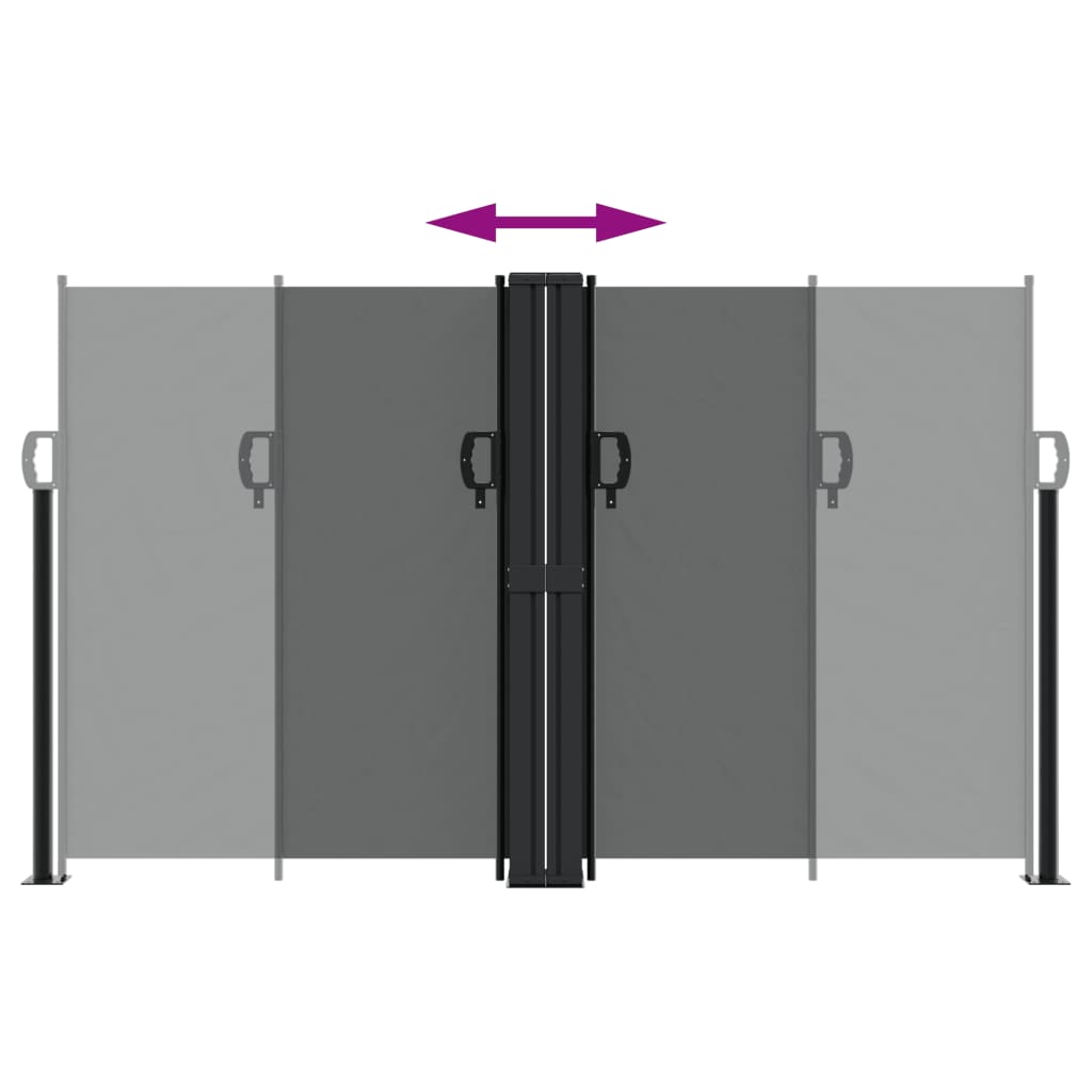 Toldo lateral retrátil 140x1200 cm antracite - Image 4