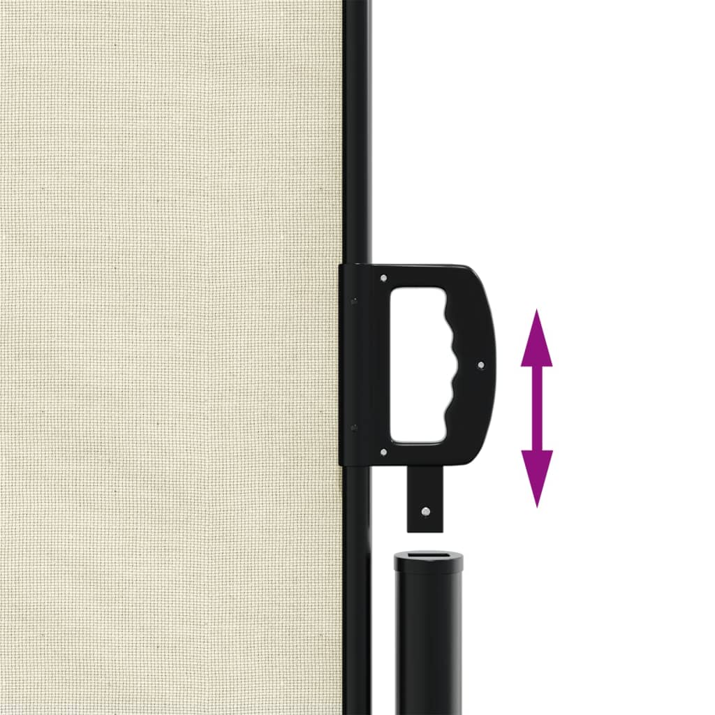 Toldo lateral retrátil 160x1200 cm creme - Image 5