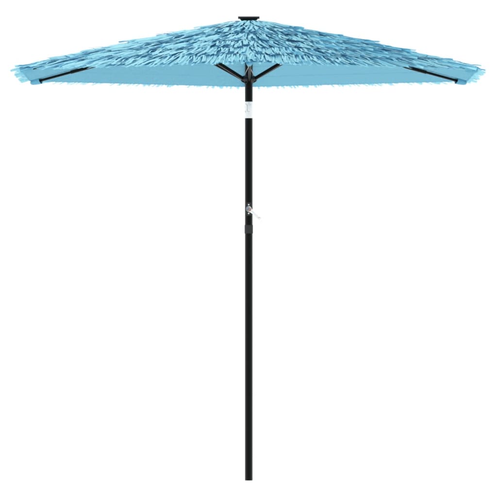 Guarda-sol de jardim com poste de aço 223x223x213 cm azul - Image 2