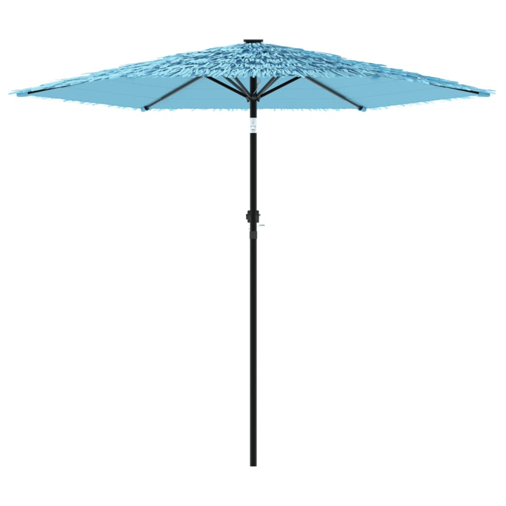 Guarda-sol de jardim com poste de aço 223x223x213 cm azul - Image 3