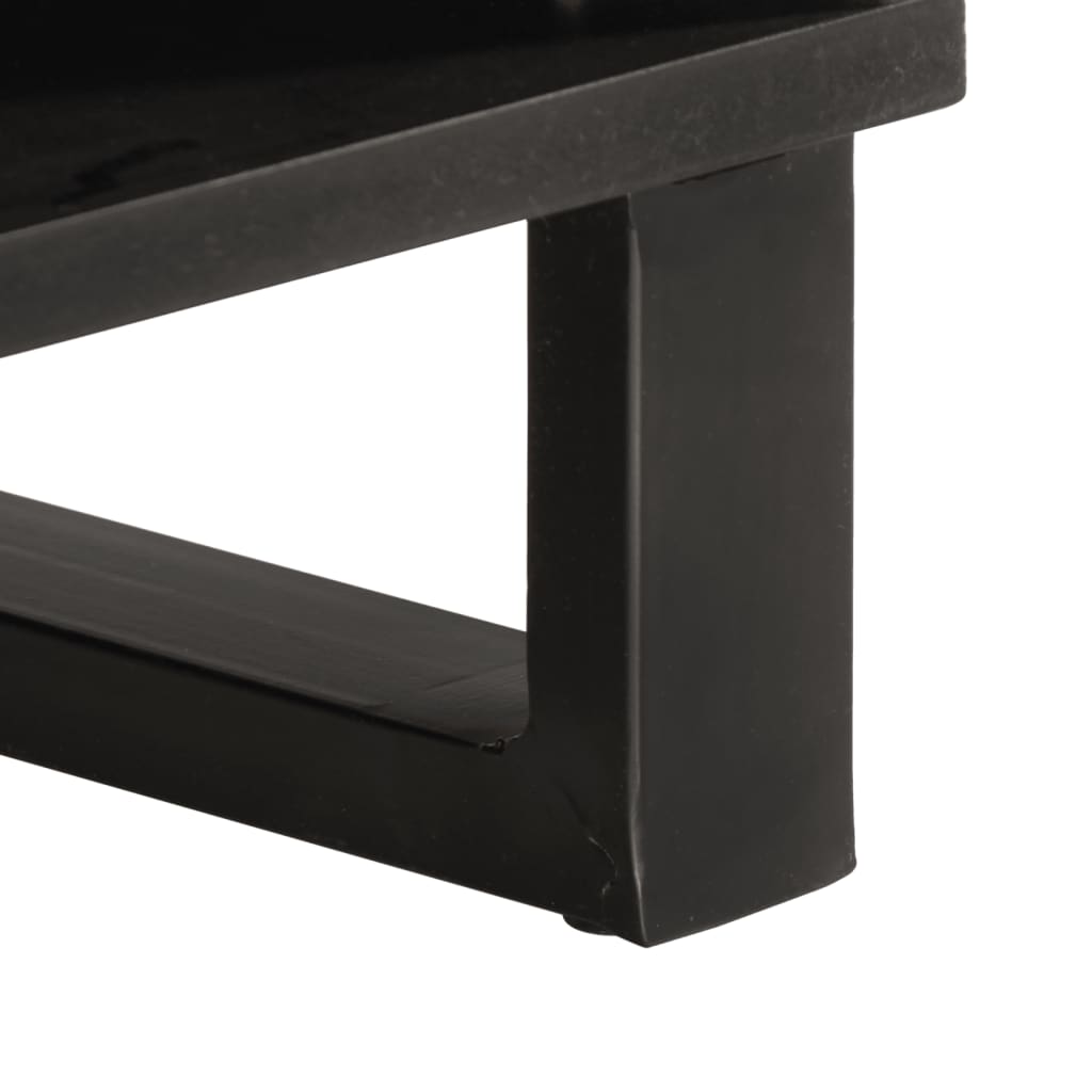 Mesa de centro 80x51x40 cm madeira de mangueira áspera maciça - Image 8