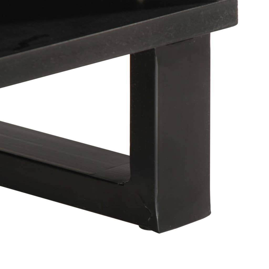 Mesa de centro 80x51x40 cm madeira de mangueira maciça branco - Image 8