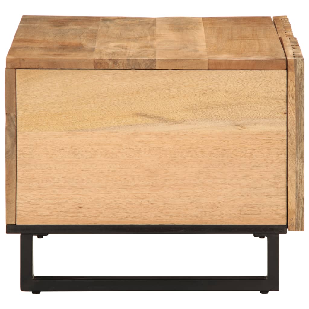 Mesa de centro 80x51x40 cm madeira de mangueira áspera maciça - Image 3