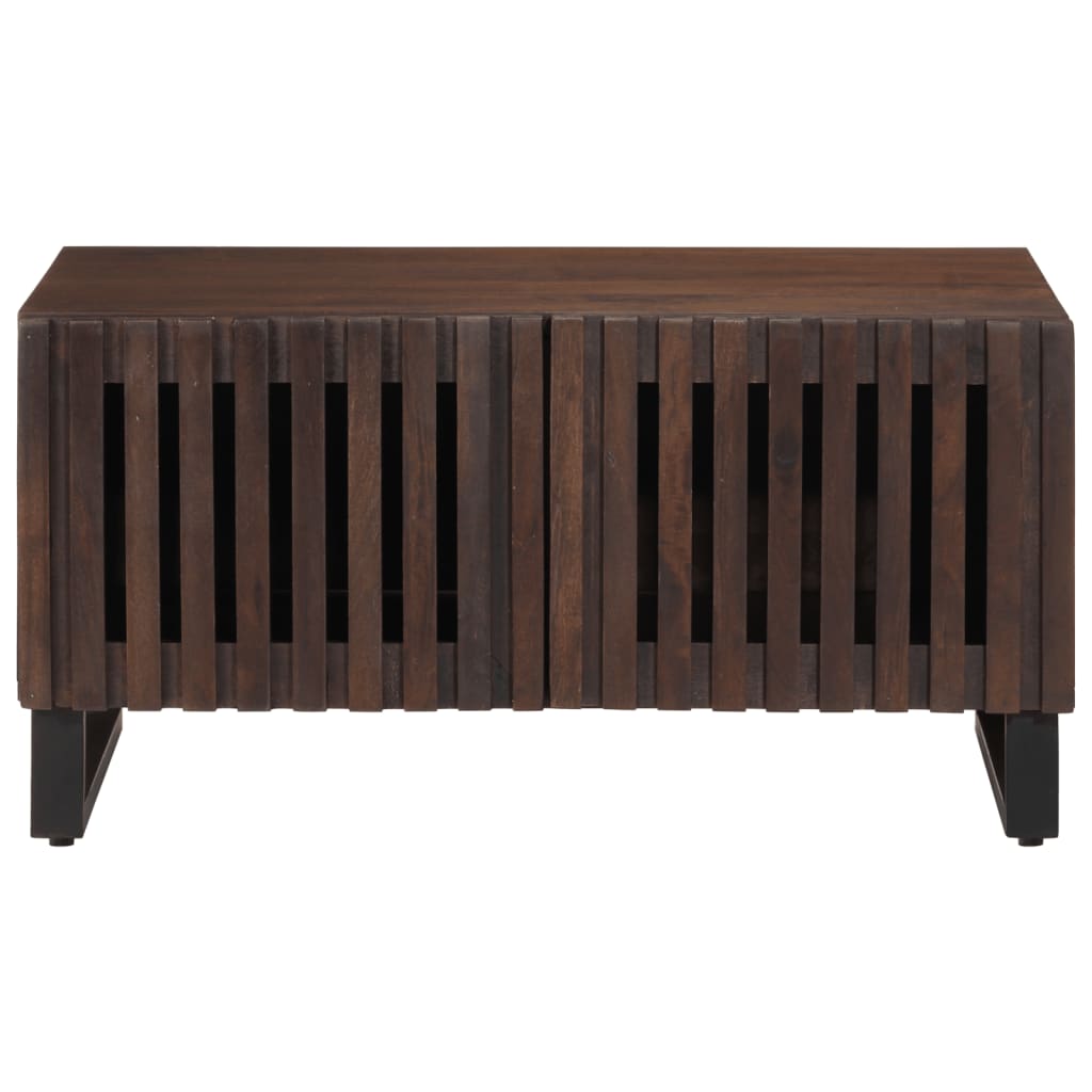 Mesa de centro 80x51x40 cm madeira de mangueira maciça castanho - Image 2