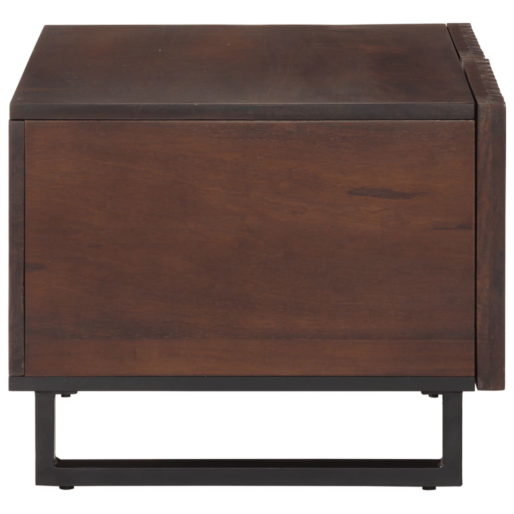Mesa de centro 80x51x40 cm madeira de mangueira maciça castanho - Image 3