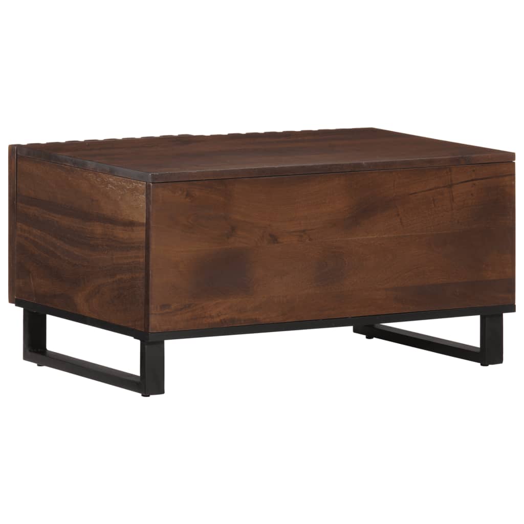 Mesa de centro 80x51x40 cm madeira de mangueira maciça castanho - Image 4