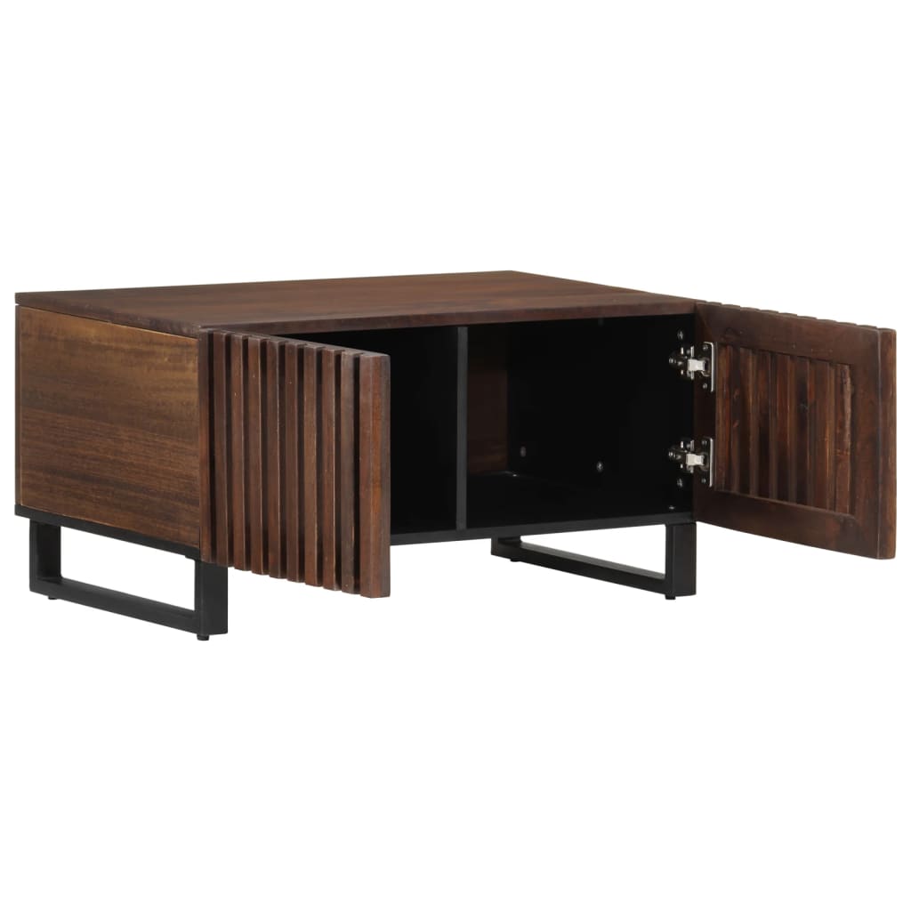 Mesa de centro 80x51x40 cm madeira de mangueira maciça castanho - Image 5