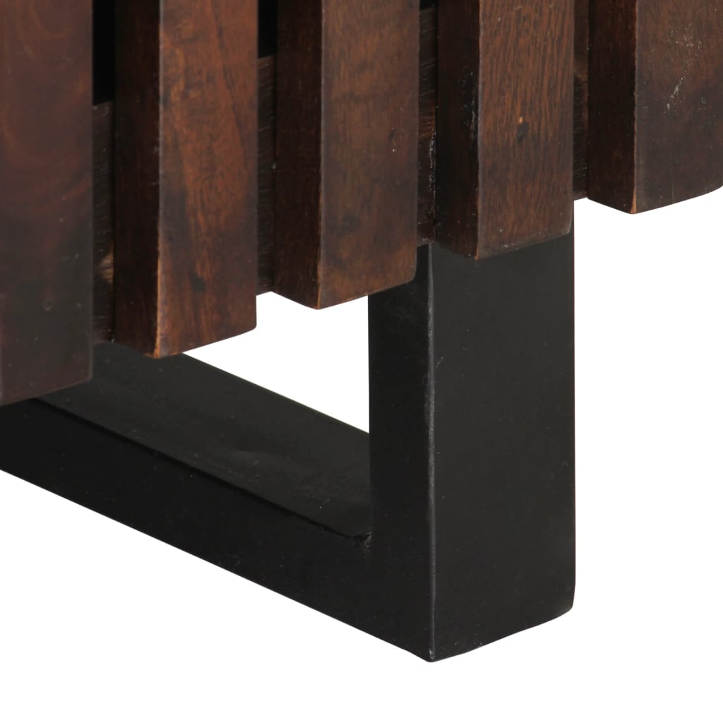 Mesa de centro 80x51x40 cm madeira de mangueira maciça castanho - Image 7