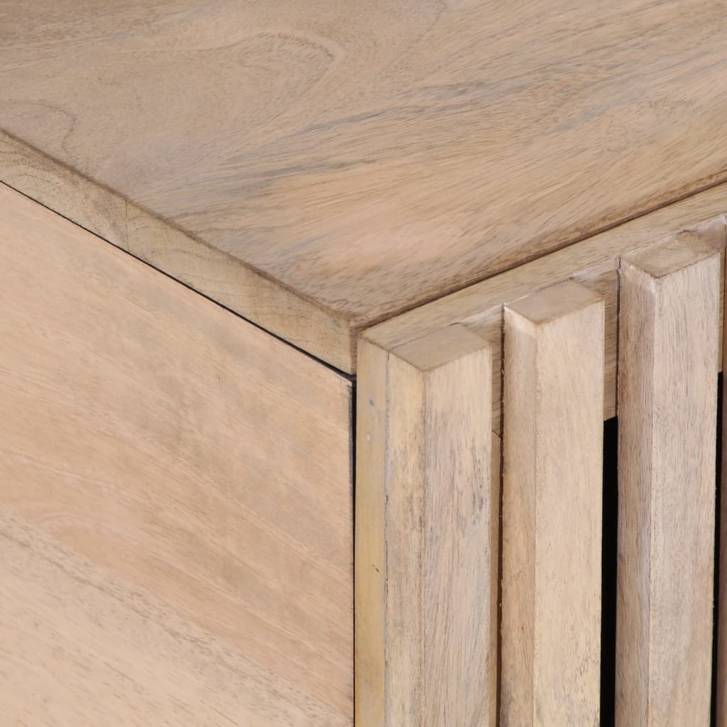 Mesa de centro 80x51x40 cm madeira de mangueira maciça branco - Image 6
