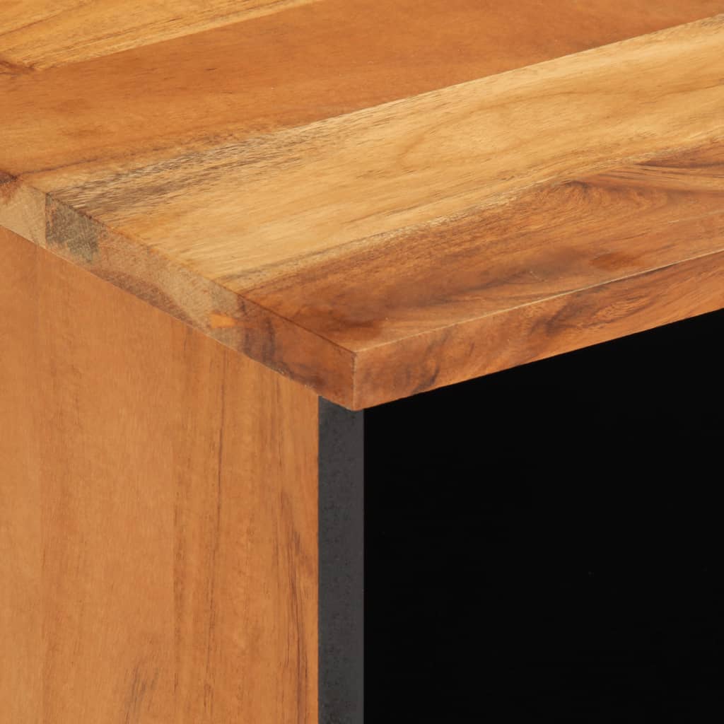 Móvel de TV 100x34x46 cm madeira de acácia maciça - Image 7