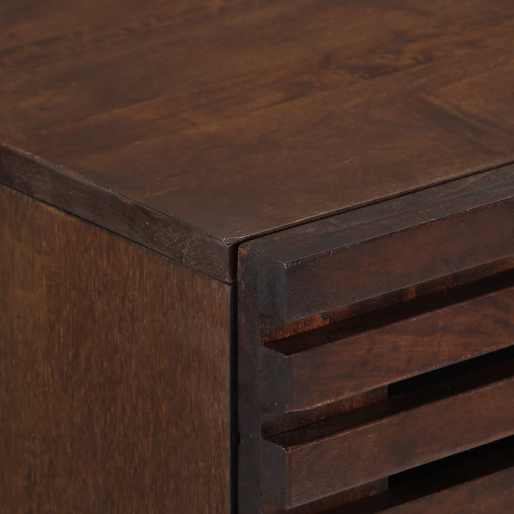 Aparador 40x34x75 cm madeira de mangueira maciça castanho - Image 8