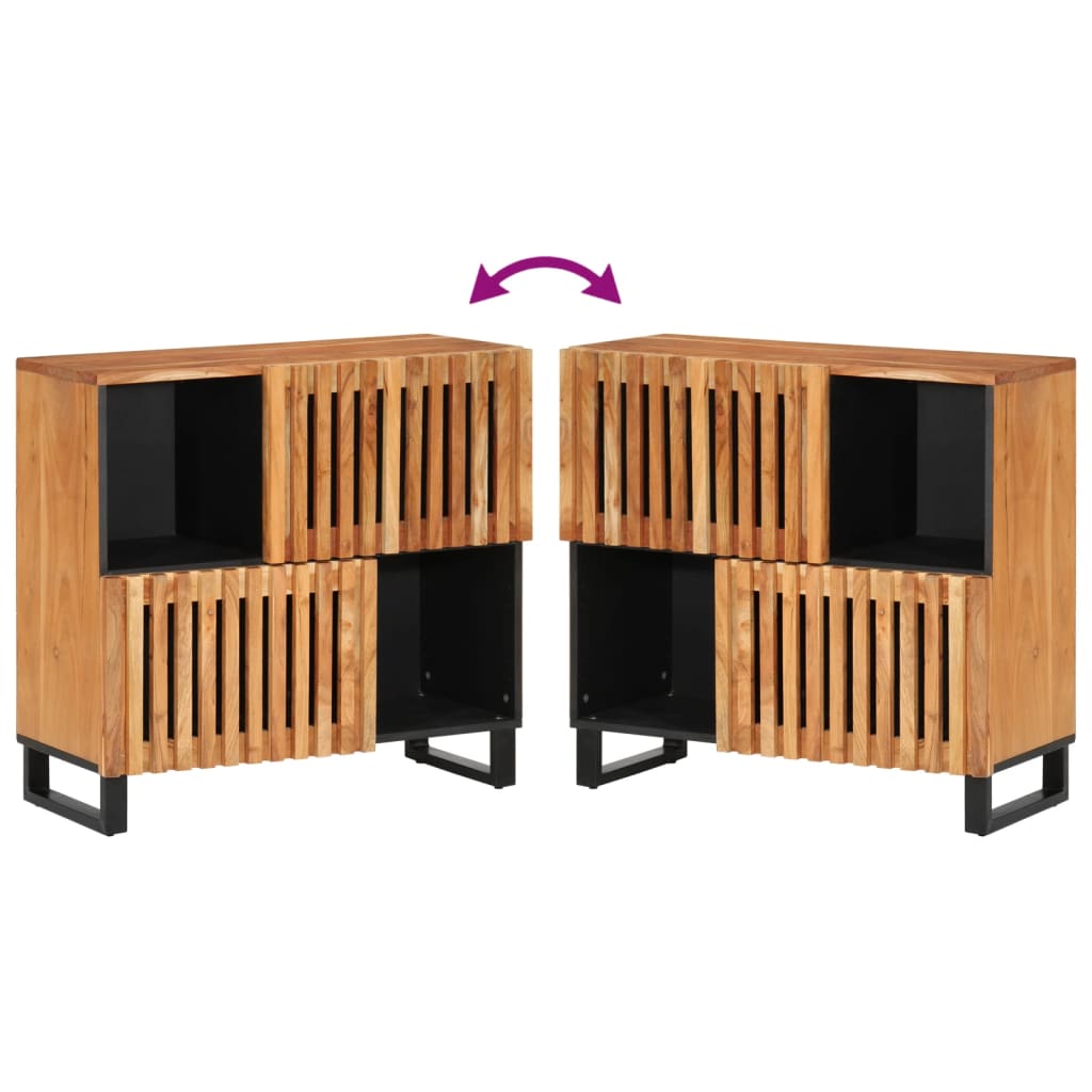 Aparador 80x34x75 cm madeira de acácia maciça - Image 6