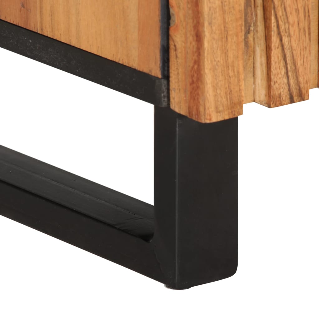 Aparador 80x34x75 cm madeira de acácia maciça - Image 9