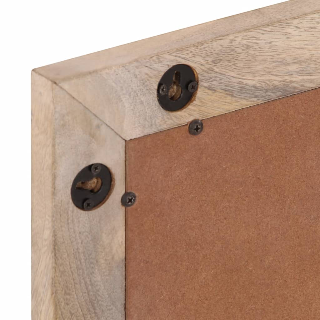 Espelho de casa de banho 50x70 cm mangueira maciça e vidro - Image 8