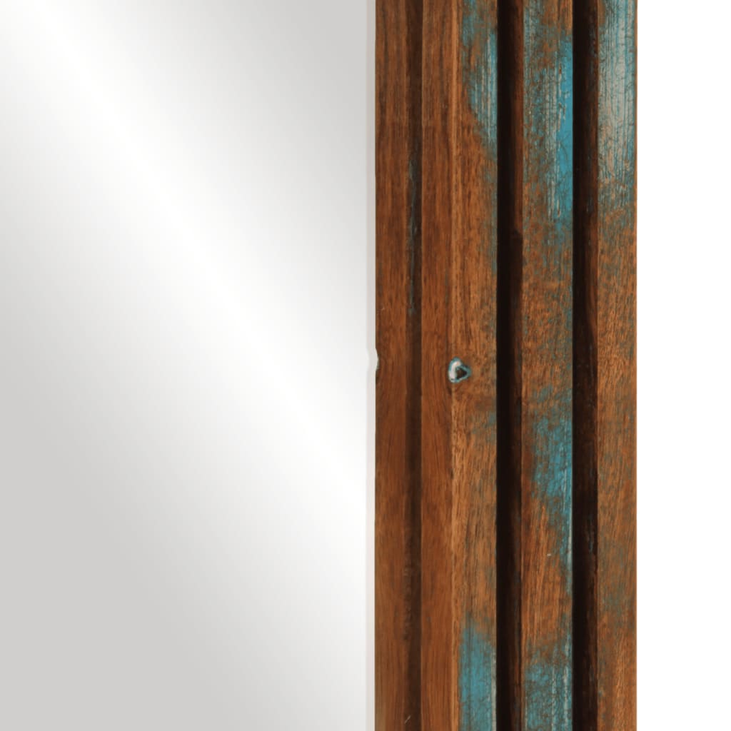 Espelho de casa de banho 50x70 cm acácia maciça e vidro - Image 7