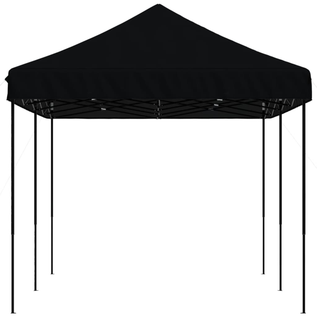 Tenda para festas pop-up dobrável 580x292x315 cm preto - Image 3