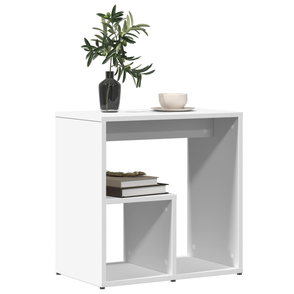 Mesa de apoio 50x30x50 cm contraplacado branco - Image 3