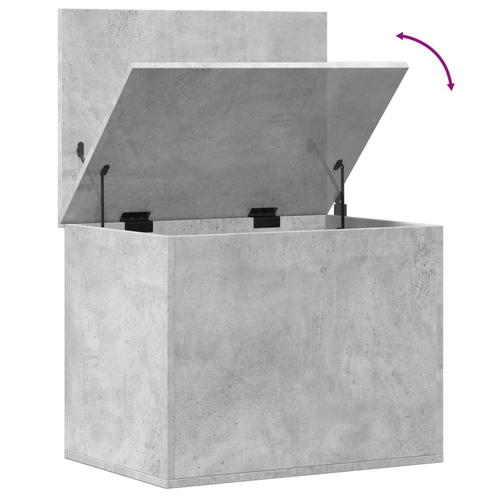 Caixa de arrumação 60x42x46 cm derivados madeira cinza cimento - Image 7
