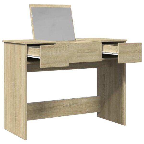 Toucador com espelho 100x45x76 cm cor carvalho sonoma - Image 3