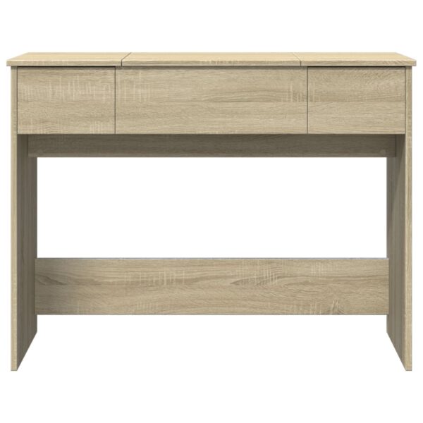 Toucador com espelho 100x45x76 cm cor carvalho sonoma - Image 4