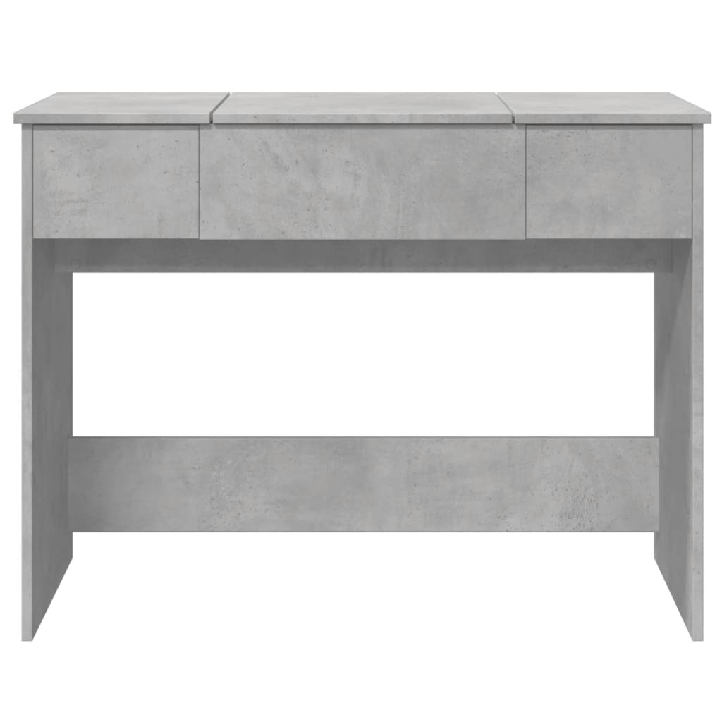 Toucador com espelho 100x45x76 cm cinzento cimento - Image 4