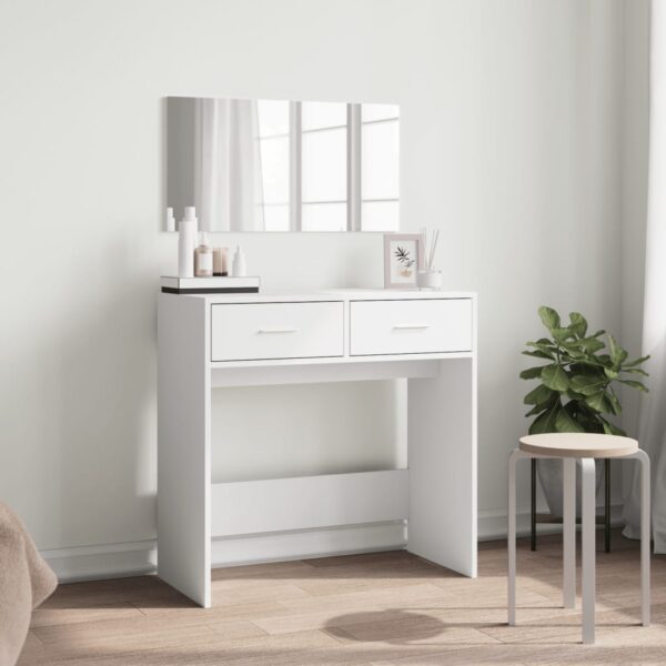 Toucador com espelho 80x39x80 cm branco - Image 2