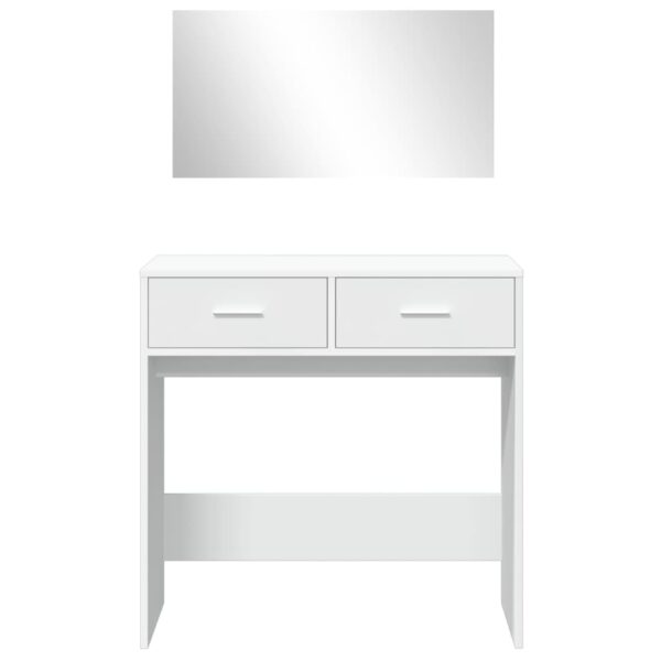 Toucador com espelho 80x39x80 cm branco - Image 4
