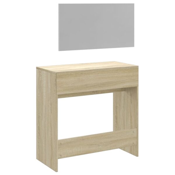 Toucador com espelho 80x39x80 cm cor carvalho sonoma - Image 6