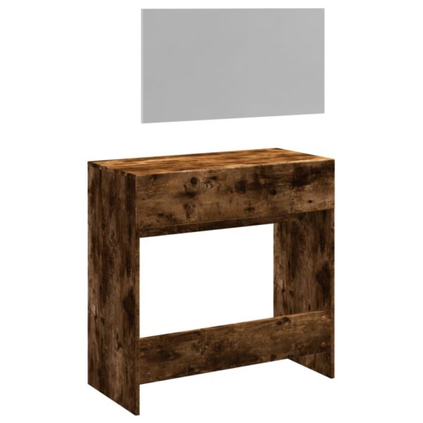 Toucador com espelho 80x39x80 cm cor carvalho fumado - Image 6