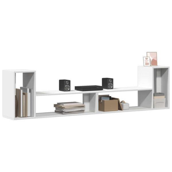 Móveis de TV 2 pcs 100x30x50 cm derivados de madeira branco - Image 4