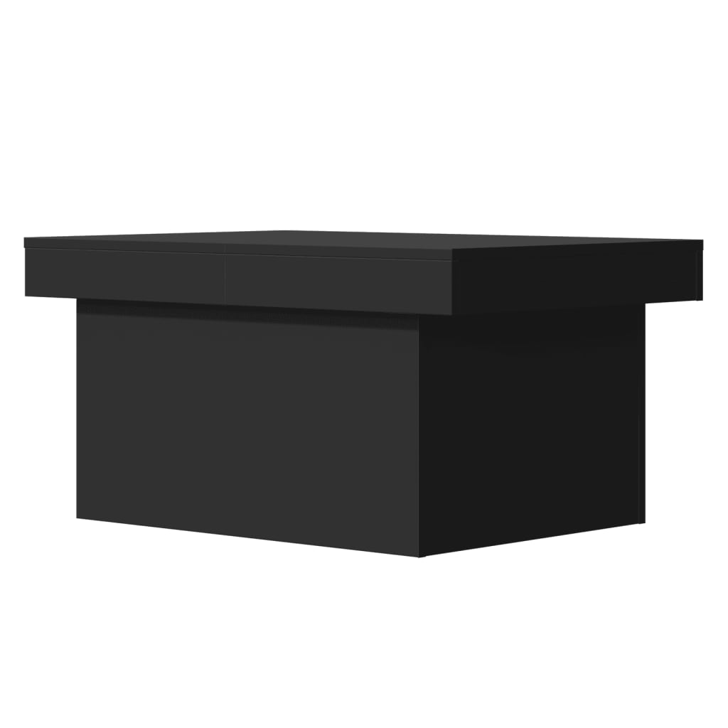 Mesa de centro 80x55x40 cm derivados de madeira preto - Image 6