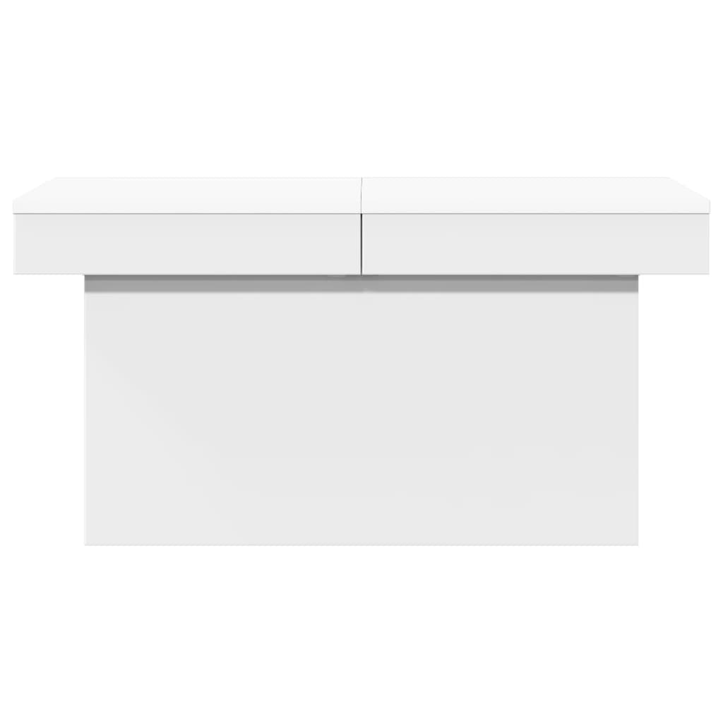 Mesa de centro 100x55x40 cm derivados de madeira branco - Image 4