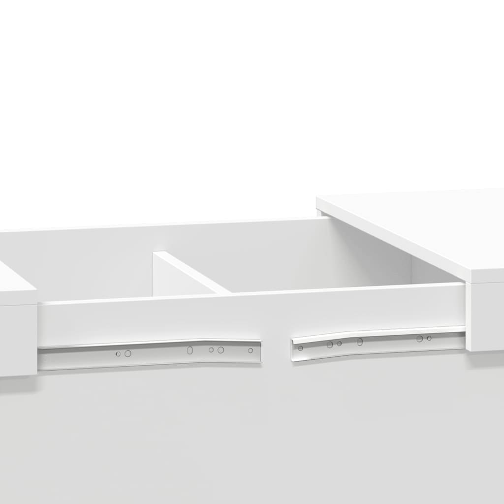 Mesa de centro 100x55x40 cm derivados de madeira branco - Image 9