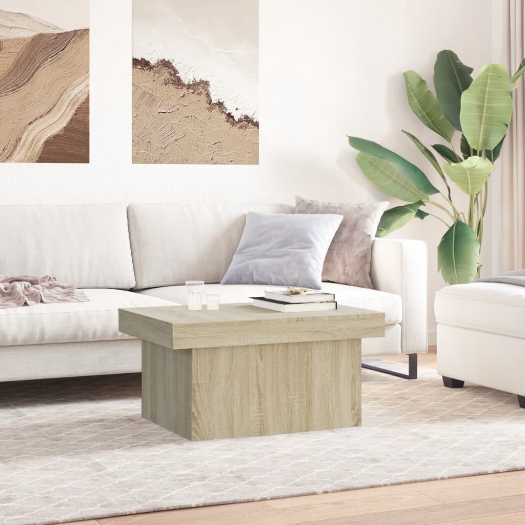 Mesa de centro 100x55x40 derivados de madeira carvalho sonoma - Image 2