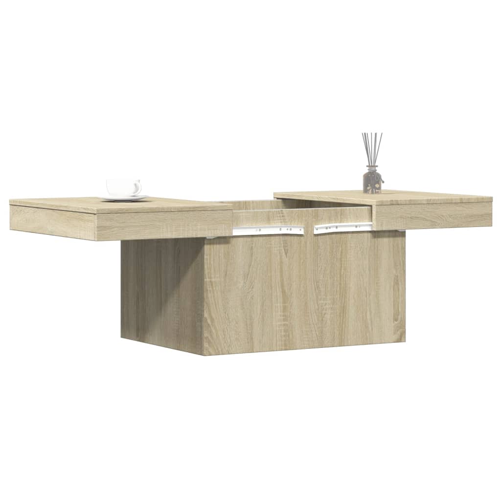 Mesa de centro 100x55x40 derivados de madeira carvalho sonoma - Image 3