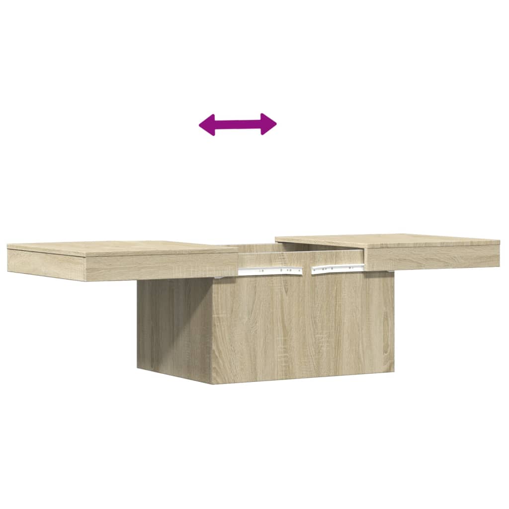 Mesa de centro 100x55x40 derivados de madeira carvalho sonoma - Image 8