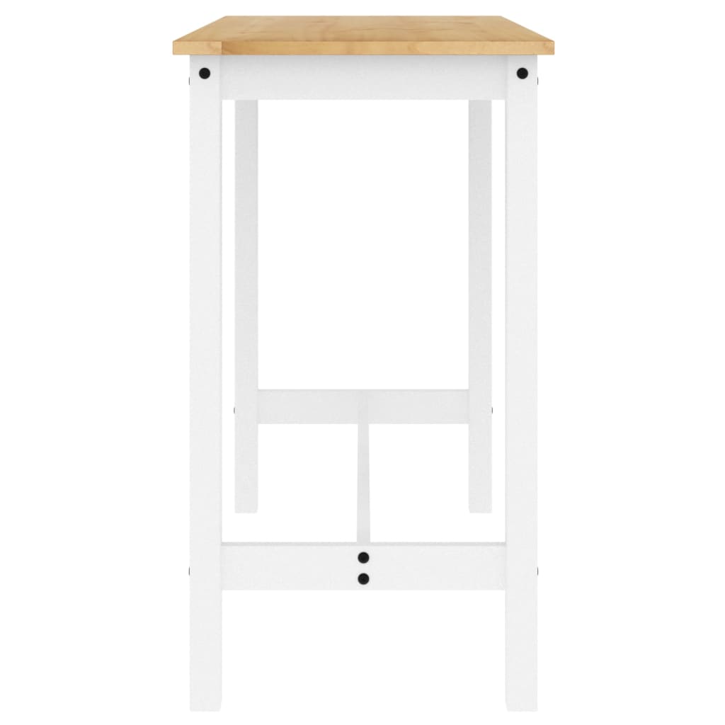 3 pcs conjunto de bar pinho maciço branco - Image 10