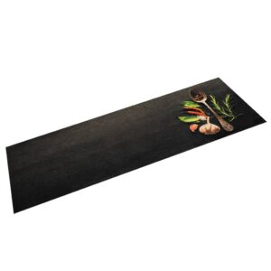 Tapete de cozinha lavável 45x150 cm veludo padrão especiarias